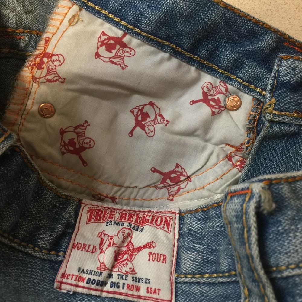 Y2K Vtg TRUE RELIGION Flare Low Rise Bobby Rainbow Cowgirl Jean NWT Retail $275 - Picture 13 of 15